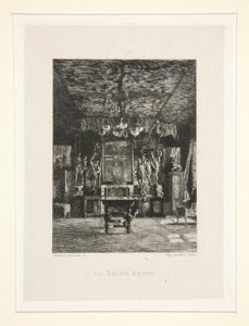 The Red Room, Plate 5 from the Suite Chez Victor Hugo by Maxime Lalanne