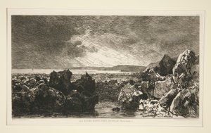The Black Rocks near Trouville (Low Tide)