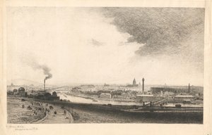 Paris in 1867: View from the Trocadéro by Maxime Lalanne