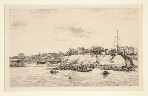 The La Plataine Bridge at Royan by Maxime Lalanne