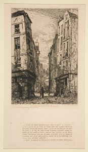 Rue des Marmousets (Old Paris) by Maxime Lalanne