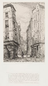 Rue des Marmousets, Old Paris by Maxime Lalanne