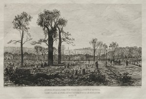 Artistic Souvenirs of the Siege of Paris: Avenue de Boulogne, View Taken from the Porte d