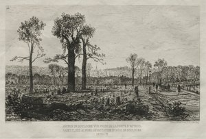 Artistic Souvenirs of the Siege of Paris: Avenue de Boulogne, View Taken from the Porte d