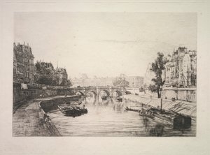 View from St. Michel Bridge by Maxime Lalanne