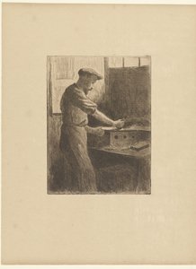 Printer at Work in Studio (series title: L