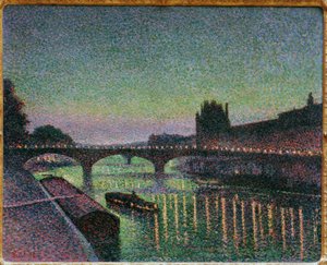 The Louvre and the Pont du Carrousel, Night Effect