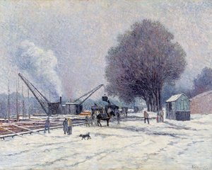 The Boulogne Embankment by Maximilien Luce