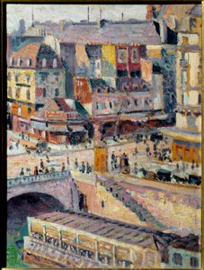 The Saint Michel Bridge and the Quay of the Goldsmith by Maximilien Luce