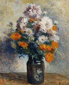 Vase of Dahlias