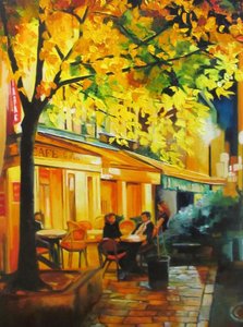 Autumn Evening Cafe
