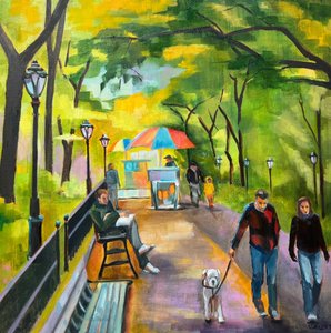 City Park Stroll by Maxine Shore