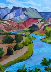 Colorful River Valley