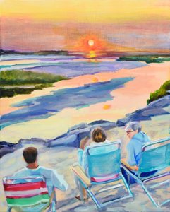 Relaxing Coastal Sunset