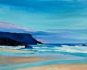 Serene Coastal Evening by Maxine Shore