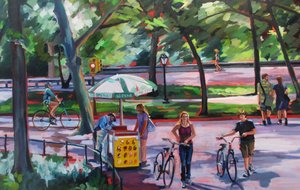 Sunny Park Day by Maxine Shore