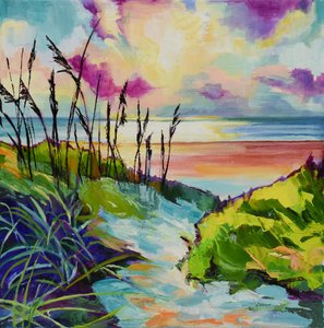 Vibrant Beach Sunset
