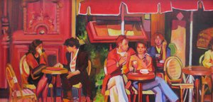 Vibrant Cafe Scene