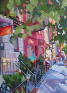 Vibrant City Street by Maxine Shore