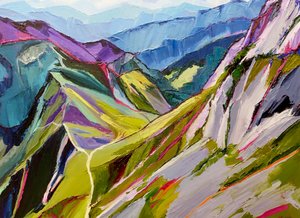Vibrant Mountain Vista