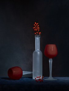 Frosted Glass Berries by May G