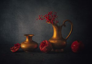 Pomegranate Still Life by May G