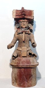 Incense Burner, from Copan, Honduras, Central America, Late Classic Period (600-900 AD) by Mayan Mayan