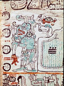 The Madrid codex or codex tro cortesianus, deals with horoscope and astrological tables, reports in Spain by Hernan Cortes (1485-1547). Painted miniatures by Mayan Mayan