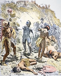 The Pueblo Indian Revolt of 1680 by Maynard Dixon