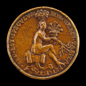 Woman Sitting on a Saddle [reverse], 1518 by Medallist of 1518