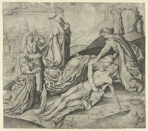 The Lamentation of Christ by Meester IAM van Zwoll