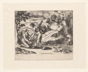 Venus Sends Psyche to a Spring Guarded by Dragons by Meester van de Dobbelsteen