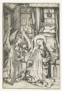 The Annunciation by Meester van het Amsterdamse Kabinet