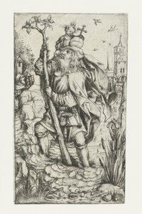 Saint Christopher (small version) by Meester van het Amsterdamse Kabinet