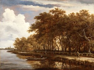 View Along the Amstel, c.1660 by Meindert Hobbema