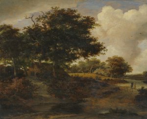 Forest Landscape by Meindert Hobbema