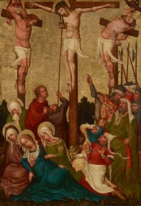 Crucifixion of Christ by Meister der St. Lambrechter Votivtafel