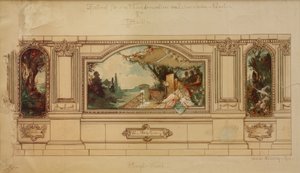 Design for a Wall Decoration of the Löwenbräu Garden in Berlin