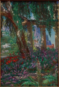 Landscape on Capri: View of a Row of Columns by Melchior Lechter