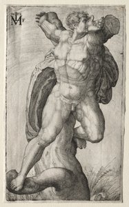 Crucified Man by Melchior Lorck