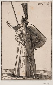 Standing Soldier with Lance and Shield
