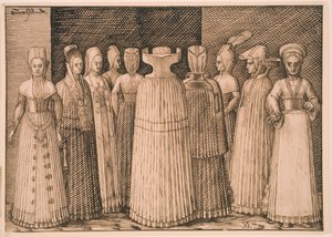 Ten Women from Stralsund by Melchior Lorck