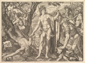 Apollo and Marsyas and the Judgment of Midas: at Right Midas with the Ears of an Ass, 1581