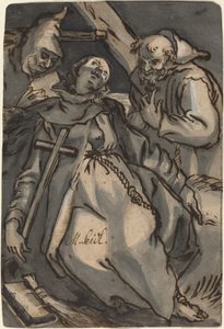 Saint Euphrosyne by Melchior Steidl after Abraham Bloemaert