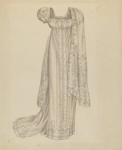 Wedding Dress with Scarf, c. 1939 by Melita Hofmann