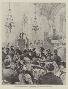 Opening of the Restored Church at Shernbourne by HRH the Prince of Wales, 24 December