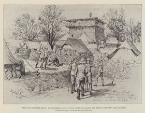 The Indian Frontier Rising, Headquarters Camp at Bagh, Protected Against the Enemy