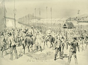 The Occupation of Pretoria: Release of British Officers, 1901 by Melton Prior