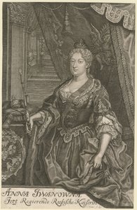 Portrait of Empress Anna Ioannovna, 1733 by Mentzel