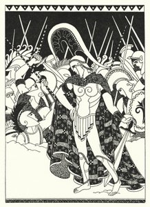 They Began to Strike at One Another with Their Swords by Merlyn Mann